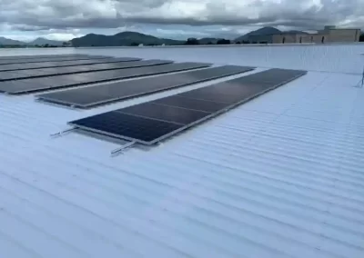Painted Roof On A Commercial Building In Cairns